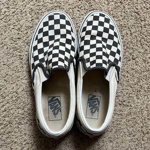 Vans checkered slip on